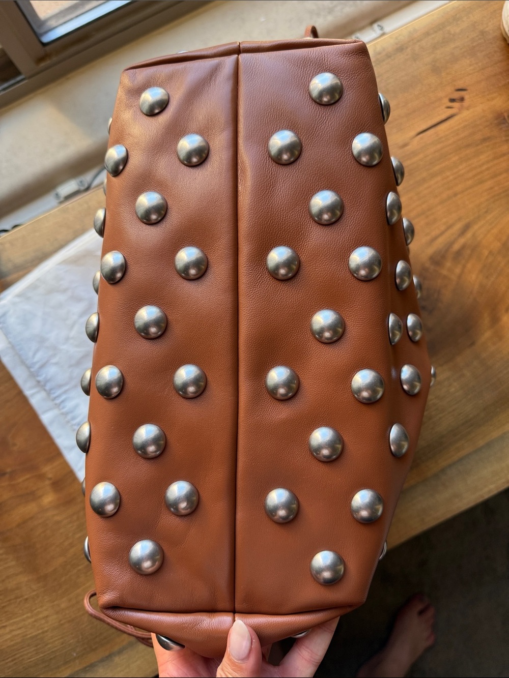 A.L.C Arlo Studded Bag in Brown - NWT - Picture 4 of 8